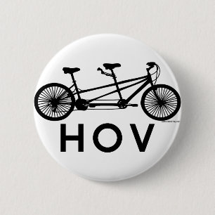 Chapa Redonda De 5 Cm Bicicleta del tándem de HOV