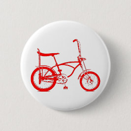 Chapa Redonda De 5 Cm Bicicleta Retro Banana Seat