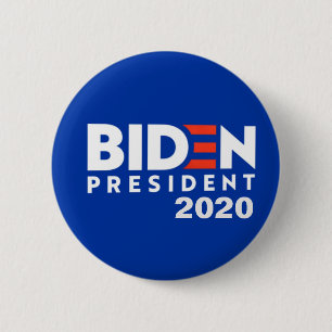 Chapa Redonda De 5 Cm Biden 2020