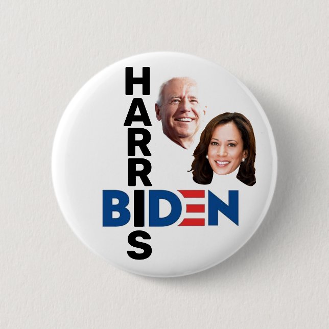 Chapa Redonda De 5 Cm Biden/Harris (Anverso)