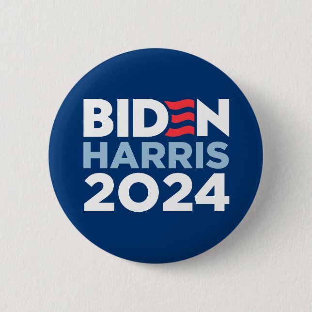 Chapa Redonda De 5 Cm Biden Harris 2024 (Anverso)