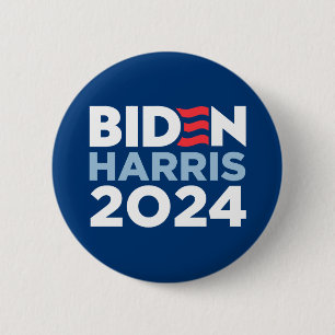 Chapa Redonda De 5 Cm Biden Harris 2024
