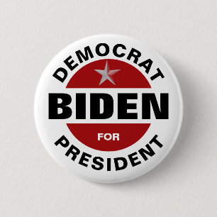 Chapa Redonda De 5 Cm Biden para el presidente