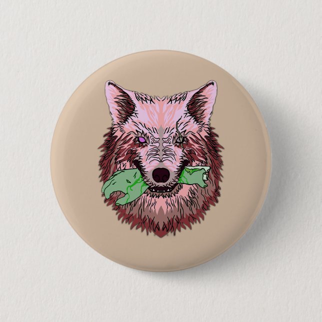 Chapa Redonda De 5 Cm bienvenida a la pesadilla (Anverso)