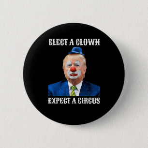 Chapa Redonda De 5 Cm Bienvenido A America Clown 1