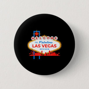 Chapa Redonda De 5 Cm Bienvenido a Fabuloso icono de señal de Las Vegas 