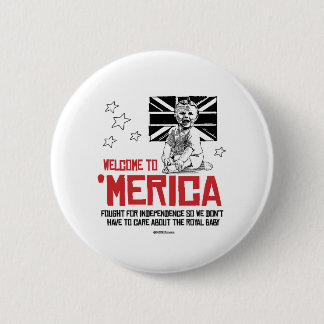 Chapa Redonda De 5 Cm Bienvenidos a Merica