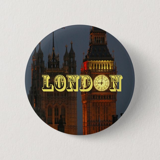 Chapa Redonda De 5 Cm BIG Ben London Pro Photo (Anverso)