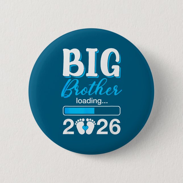 Chapa Redonda De 5 Cm Big Brother Loading 2026 Promoted To Big Brother 2 (Anverso)