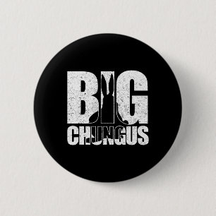 Chapa Redonda De 5 Cm Big Chungus Meme Retro Vintage con problemas de vi