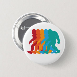 Chapa Redonda De 5 Cm Bigfoot abotona diseño retro