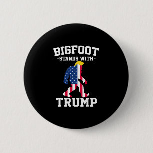 Chapa Redonda De 5 Cm Bigfoot Apoya Elecciones De Trump