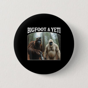 Chapa Redonda De 5 Cm Bigfoot y Yeti divertidos Sasquatch Vlogs de Bigfo