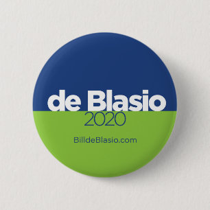 Chapa Redonda De 5 Cm Bill de Blasio 2020
