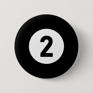 Chapa Redonda De 5 Cm Billar Ll 2 Coincidiendo Billiards Regalo Fácil Ha