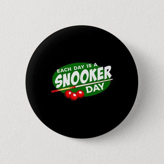 Chapa Redonda De 5 Cm Billiard Player Snooker Pool Game Lover Funny (Anverso)