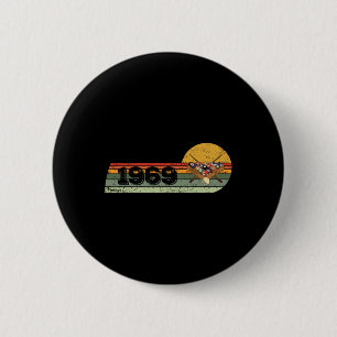 Chapa Redonda De 5 Cm Billiards Billiard-gamer Vintage 1969 Birthday Poo