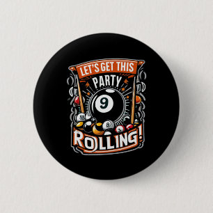 Chapa Redonda De 5 Cm Billiards Nueve Ball Pool Le Permitirá Conseguir E