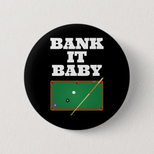 Chapa Redonda De 5 Cm Billiards Pool Jugador Shirt Gift Men Women Bank S