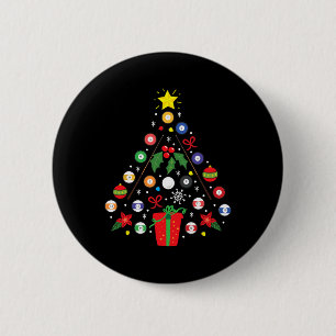Chapa Redonda De 5 Cm Billiards Pool Player Christmas Ornamen Tree Funn