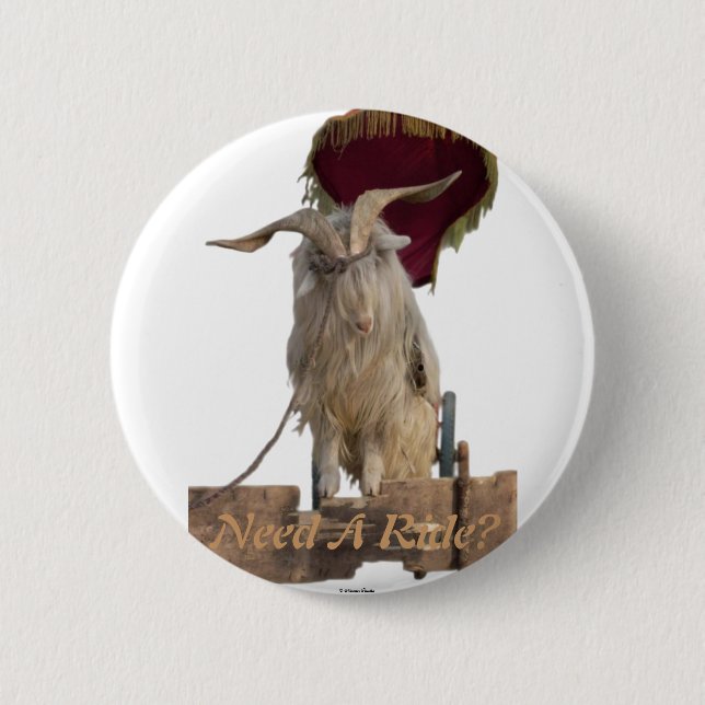 Chapa Redonda De 5 Cm Billy The Goat Button (Anverso)