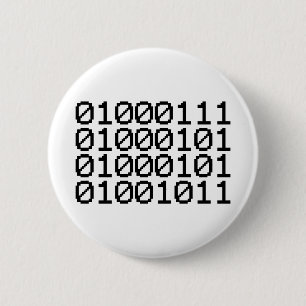 CHAPA REDONDA DE 5 CM BINARY GEEK