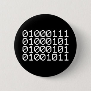 CHAPA REDONDA DE 5 CM BINARY GEEK BUTTON