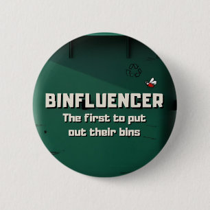Chapa Redonda De 5 Cm Binfluencer, el primero en sacar sus bins