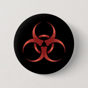 Chapa Redonda De 5 Cm Biohazard 1