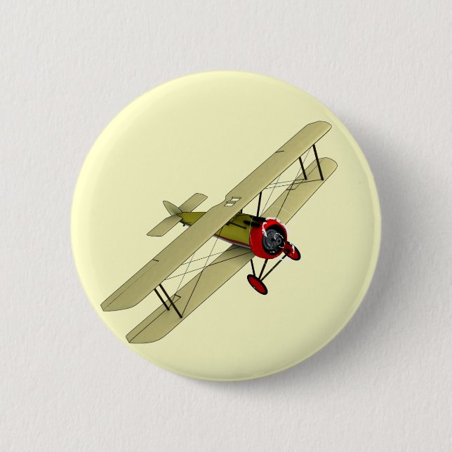 Chapa Redonda De 5 Cm Biplano del camello de Sopwith (Anverso)