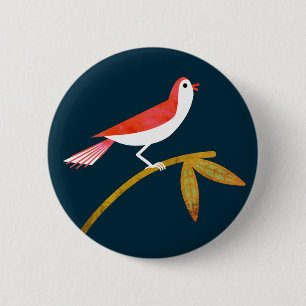 Chapa Redonda De 5 Cm Bird