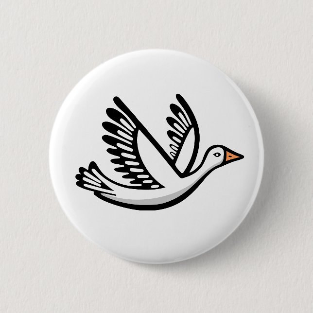Chapa Redonda De 5 Cm Bird (Anverso)