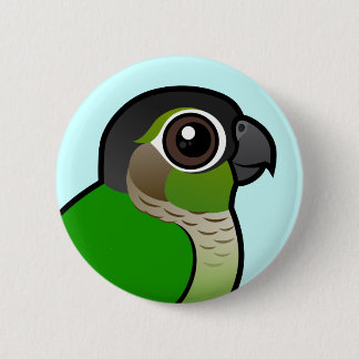Chapa Redonda De 5 Cm Birdorable Conure Verde-cheeked