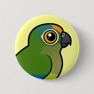 Chapa Redonda De 5 Cm Birdorable Melocotón-afrontó el Parakeet