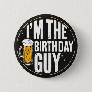 Chapa Redonda De 5 Cm Birthday Guy Beer