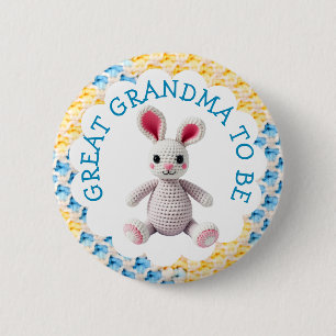 Chapa Redonda De 5 Cm Bisabuela a punto de llegar Baby Shower de Niño