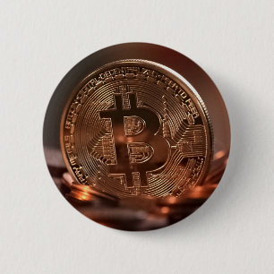 Chapa Redonda De 5 Cm Bitcoin