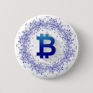 Chapa Redonda De 5 Cm Bitcoin 5