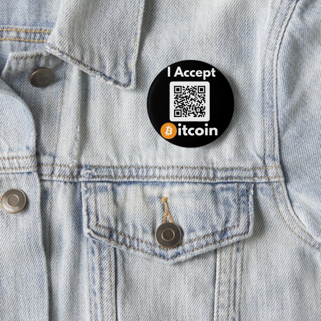 Chapa Redonda De 5 Cm Bitcoin elegante - Btc crypto (In situ)
