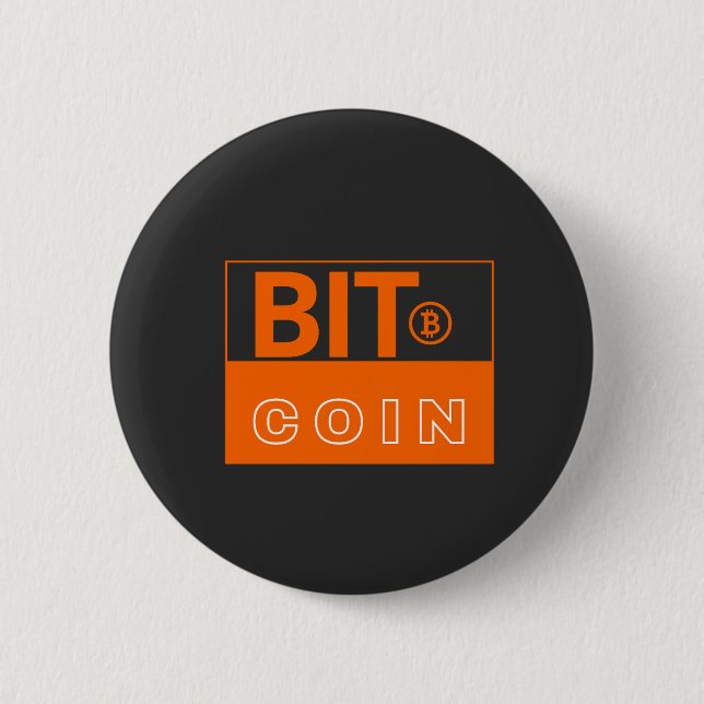 Chapa Redonda De 5 Cm Bitcoin Visual (Anverso)