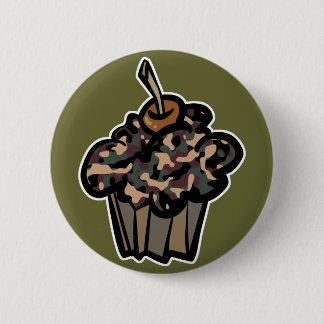 Chapa Redonda De 5 Cm bizcocho de camuflaje