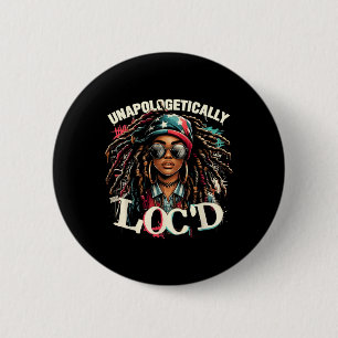 Chapa Redonda De 5 Cm Black Afro Queen Black Hist de Loc sin arrepentimi
