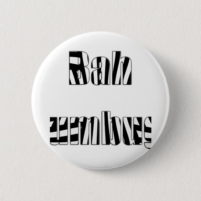 Chapa Redonda De 5 Cm black and white stripes (Anverso)