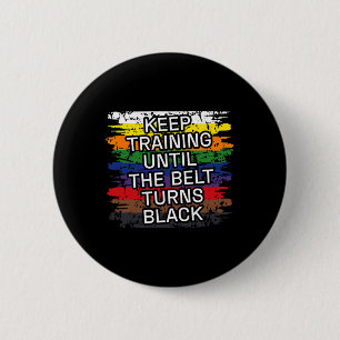 Chapa Redonda De 5 Cm Black Belt Keep Training Martial Art Karate Tae Kw