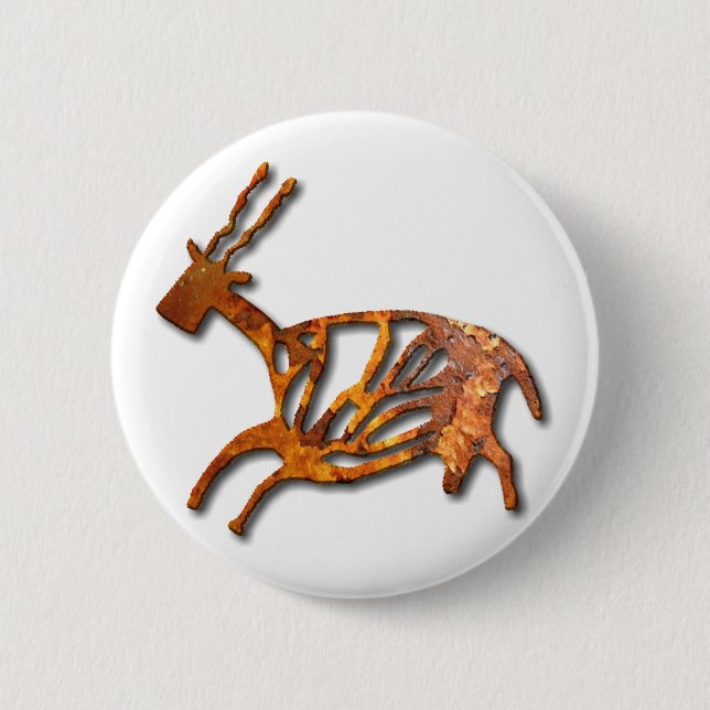 Chapa Redonda De 5 Cm Black Buck - óxido (Anverso)