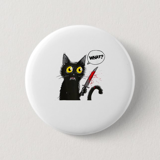 Chapa Redonda De 5 Cm Black Cat Halloween Disstuve Witchcraft Spider Web (Anverso)