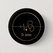 Black Gold Medical Stethoscope Hearbeat