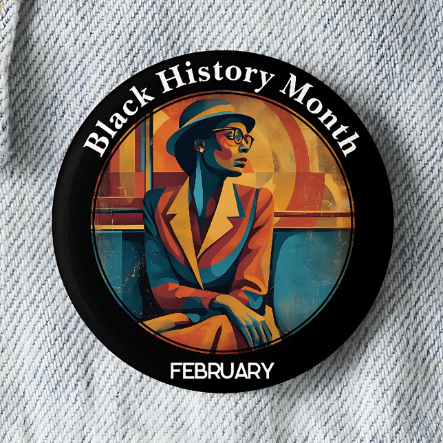 Chapa Redonda De 5 Cm Black History Month Rosa Parks Pinback Button (Subido por el creador)
