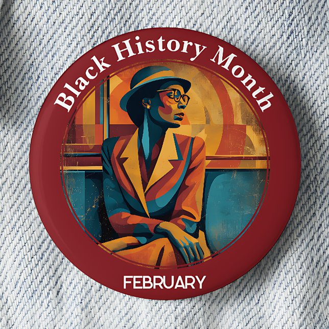 Chapa Redonda De 5 Cm Black History Month Rosa Parks Pinback Button (Subido por el creador)