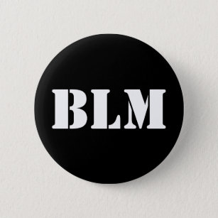 Chapa Redonda De 5 Cm Black Lives Matter BLM Pin